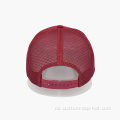 Custom gestickte rote Foam Trucker Hut